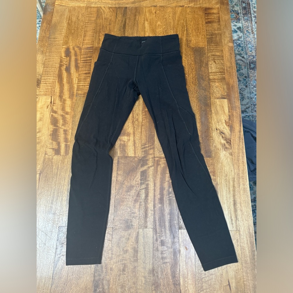 athleta girl leggings with side pockets